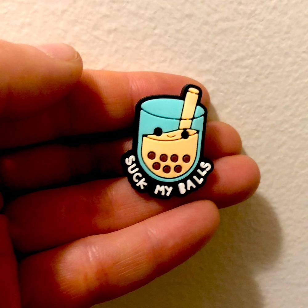 Cute Boba Bubble Tea Croc Shoe Charm